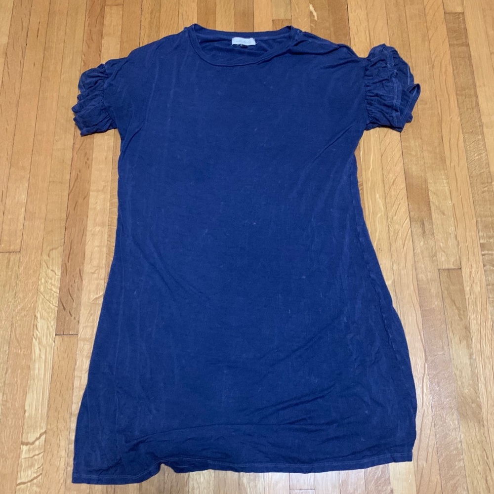 Blue t-shirt dress